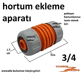 BAHÇE SULAMA HORTUM TAMİR ADAPTÖRÜ 3/4 HORTUM EKLEME BAHÇE HORTUMU PATLAK TAMİR