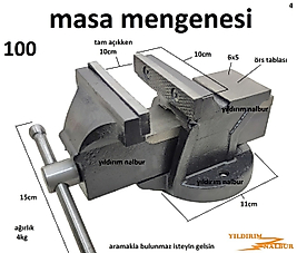 MASA MENGENESİ 100 LÜK KALİTELİ ATÖLYE MENGENE MARANGOZ MENGENE İŞKENCE