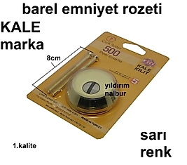KALE KAPI GÖBEĞİ BAREL EMNİYET ROZETİ APARATI SARI