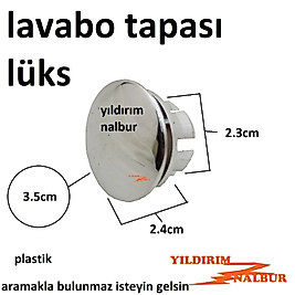 LAVABO YÜZÜĞÜ LAVABO BİLEZİK TAPASI PARLAK PLASTİK KÖRTAPA KROM RENK