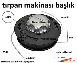 TIRPAN MİSİNASI KAFA TIRPAN MAKİNA KAFASI M10 OT BİÇME İTALIAN OT BİÇME BAŞLIK