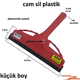 CAMSİL KÜÇÜK CAM SİL PLASTİK 22.5CM EKONOMİK SAP TAK