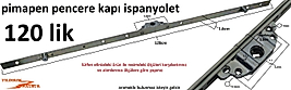 İSPANYOLET PİMAPEN KAPI PENCERE KİLİDİ 120CM YÜZYİRMİ SANTİM