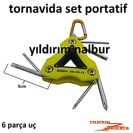 TORNAVİDA SET ANAHTARLIK 6 PARÇA UC DÜZ YILDIZ ALYAN