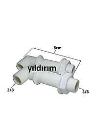 DUVARA SIFIR KLOZET APARAT DİRSEK 3/8