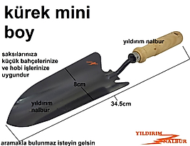 BAHÇE HOBİ KÜREĞİ SİYAH SAKSI KÜREK ÇİÇEK GÜBRE EKONOMİK MİNİ KÜREK