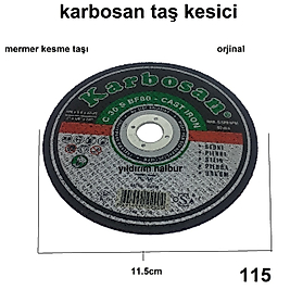 KARBOSAN 115 MERMER KESME TAŞ KESME FAYANS KESME YEŞİL AVUÇ TAŞLAMA