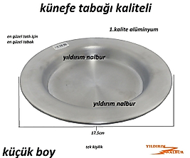 KÜNEFE TABAĞI ALÜMİNYUM TATLI TABAĞI KUNEFE METAL TABAK
