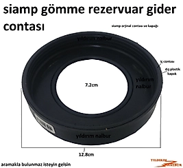 SİAMP GÖMME REZERVUAR PİS SU GİDER CONTASI PLASTİK KAPAKLI