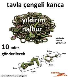 TAVLA KİLİDİ TAVLA ÇENGELİ KANCASI KUTU KANCASI HOBİ KUTU KİLİDİ