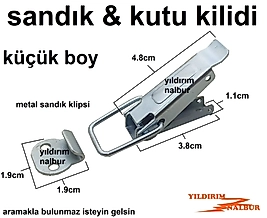 SANDIK KLİPS KUTU KİLİDİ KÜÇÜK BOY METAL ÇEKTİRME KİLİT SANDIK KİLİT