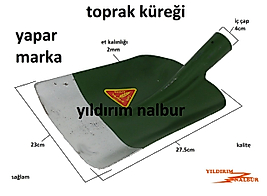 TOPRAK KÜREĞİ BAHÇE KÜREĞİ KUM KÜREĞİ YAPAR KAZMA KÜREK