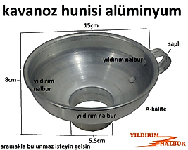 KAVANOZ HUNİSİ DOMATES SALÇA KIŞLIK HUNİ ALÜMİNYUM METAL DOLDURMA HUNİSİ