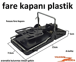 FARE KAPANI PLASTİK ÇELİK YAY KUVETLİ HASSAS KAPAN SIÇAN KAPAN