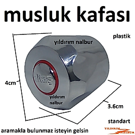 MUSLUK KAFASI BOŞ KAPAK EVYE BATARYA VOLANI PLASTİK BATARYA LAVABO BATARYA