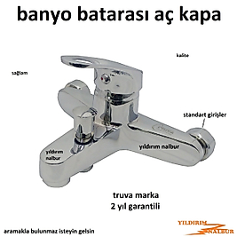 BANYO BATARYASI AÇ KAPA DUŞ BATARYASI TRUVA 2 YIL GARANTİ