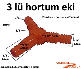 HORTUM EKİ 3 YOL ÇATAL TE PLASTİK BAHÇE HORTUMU EKLEME APARATI