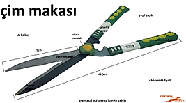 ÇİM MAKASI OT BİÇME MAKASI BUDAMA MAKASI BAĞ MAK