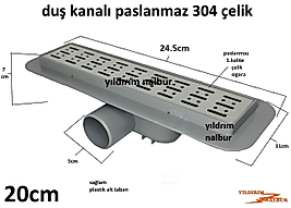 DUŞ KANALI DUŞ SÜZGECİ 20CM ETEKLİ KÜÇÜK BOY YER KANALI BANYO