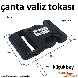 ÇANTA KAYIŞ TOKASI KÜÇÜK BOY VALİZ KİLİDİ BAVUL İP TOKASI PLASTİK