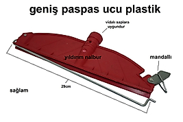 PASPAS APARATI PLASTİK BAŞLIK PASPAS KAFASI PÜSKÜL APARATI