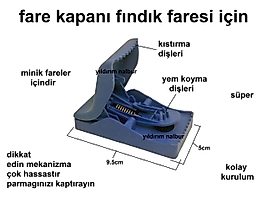 FARE KAPANI PLASTİK FINDIK FARESİ MİNİ KAPAN HASSAS