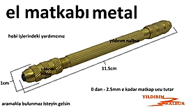MANUEL EL MATKAPI HOBİ TESBİH MATKABI METAL 0-2.5MM TESPİH DELME