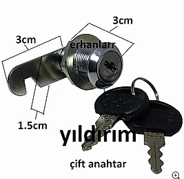 ÇEKMECE KİLİDİ DOLAP KİLİDİ KROKS MANDALLI 1.KAL