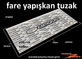 FARE YAPIŞKANI FARE KAPANI YAPIŞKAN KAĞIT TUZAK KALİTE ZEHİRSİZ DÜZ KAĞIT