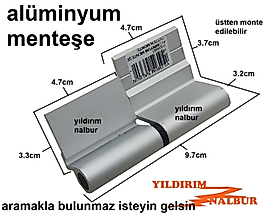 ALÜMİNYUM KAPI MENTEŞESİ DOĞRAMALARA SATEN RENK