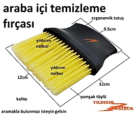 ARABA İÇİ TEMİZLEME FIRÇASI OTO YIKAMACI FIRÇA YUMŞAK TÜY