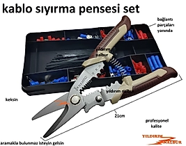 KABLO SIYIRMA PENSE SETİ ÇOK AMAÇLI PROFESYONEL BAĞLANTI SETLİ