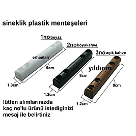 SİNEKLİK MENTEŞESİ PLASTİK ÇITÇIT 3 RENK