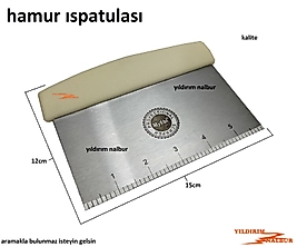 FIRIN HAMUR ISPATULA PASLANMAZ HAMUR KÜREĞİ PASTANECİ ISPATULA FIRIN PASTANE KÜREĞİ