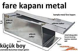 FARE KAPANI KÜÇÜK BOY KUŞ KAPANI KOMPLE METAL CANLI YAKALAMA