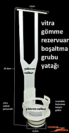 VİTRA GÖMME REZERVUAR BOŞALTMA GRUBU YATAĞI BASKI PARÇASI
