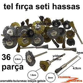 TEL FIRÇA SET 36 PARÇA HASSAS HOBİ FIRÇA YUMŞAK