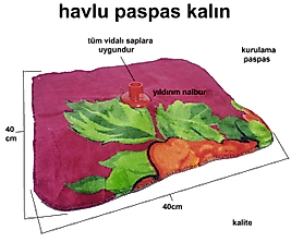 HAVLU PASPAS MOP TEMİZLİK PÜSKÜLÜ KURULAMA MOP GENİŞ