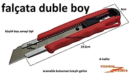 FALÇATA BÜYÜK BOY SANAYİ TİPİ DUBLE BOY MAKET BIÇAĞI KOCAMAN BIÇAK NEŞTER