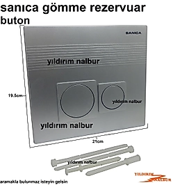 SANİCA GÖMME REZERVUAR BUTON DÜĞMESİ YUVARLAK MODEL SANICA DÜĞME