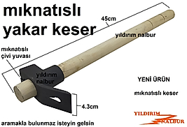 YAKAR USTA KESERİ MIKNATISLI SİYAH SAPLI KESER KALIPÇI KESERİ YAKAR MARKA