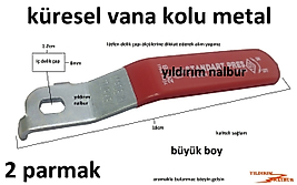 KÜRESEL VANA KOLU 2 PARMAK DUBLE BÜYÜK VANA KOLU MUSLUK KOLU