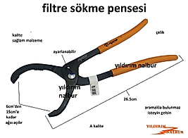 FİLTRE SÖKME PENSESİ FİLTRE ANAHTARI YAĞ FİLTRESİ SÖKME ANAHTARI