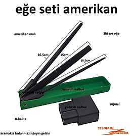 EĞE SETİ 3'LÜ SET AMERİKAN MALI 1.KALİTE ORİJİNAL KATLANIR