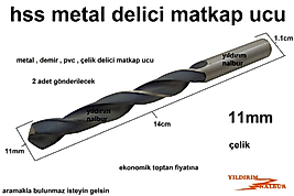 11 MM HSS METAL DELİCİ MATKAP UCU DEMİR PVC DELİCİ UÇ