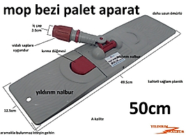 MOP BEZİ PALET PLASTİK APARATI 50CM TEMİZLİK APARATI ORTA BOY SAĞLAM SAPSIZ