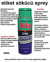ETİKET SÖKÜCÜ SPREY BANT SÖKÜCÜ STICKER YAPIŞKAN SÖKÜCÜ