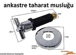 ANKASTRE TAHARAT MUSLUĞU LÜKS MODEL 1.KALİTE