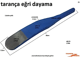 TARANÇA EĞRİ DAYAMA ÇELİK SAPLI UZUN KALIN KAPORTA DÜZELTME ÇELİK