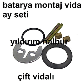 EVYE BATARYASI LAVABO BATARYASI MONTAJ ÇİFT VİDA SETİ TEK VİDA